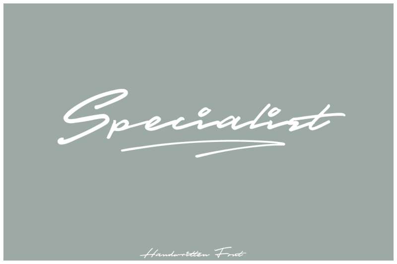 specialist-handwritten-font