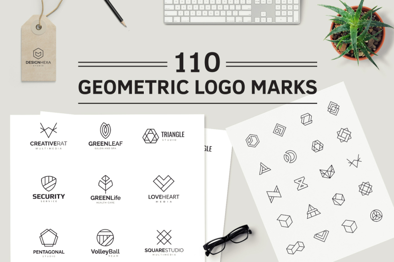 110-geometric-logo-pack