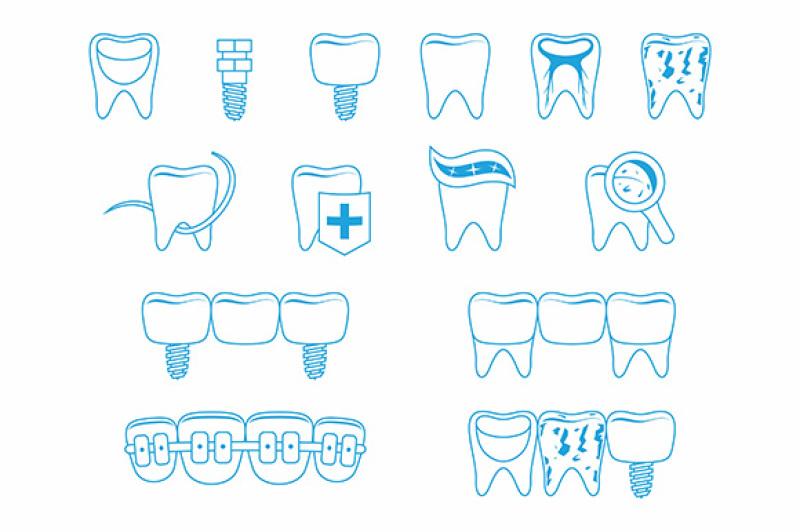 vector-set-of-dentist-icons