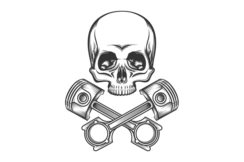 human-skull-with-engine-pistons