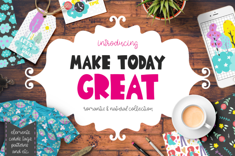 make-today-great-clipart-set