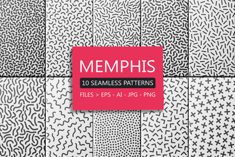 memphis-seamless-patterns-set-b-and-w