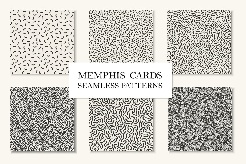 memphis-seamless-patterns-cards