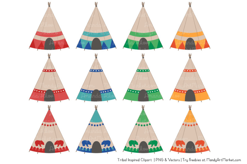 tribal-clipart-collection-in-crayon-box-boy