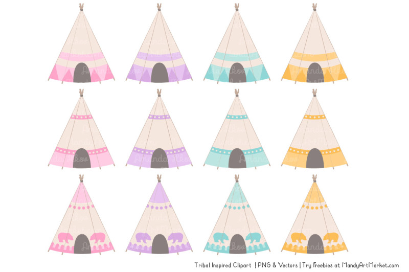 tribal-clipart-collection-in-fresh-girl