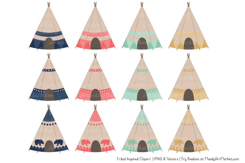tribal-clipart-collection-in-modern-chic