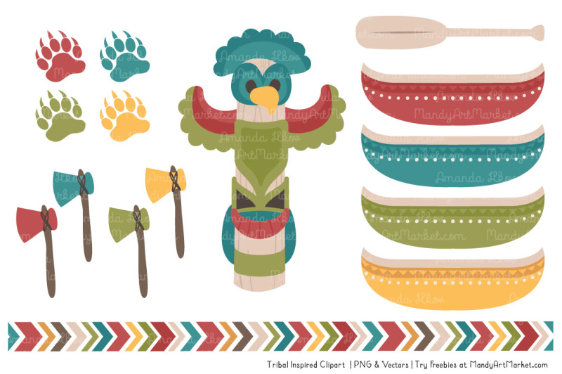 tribal-clipart-collection-in-retro-bold