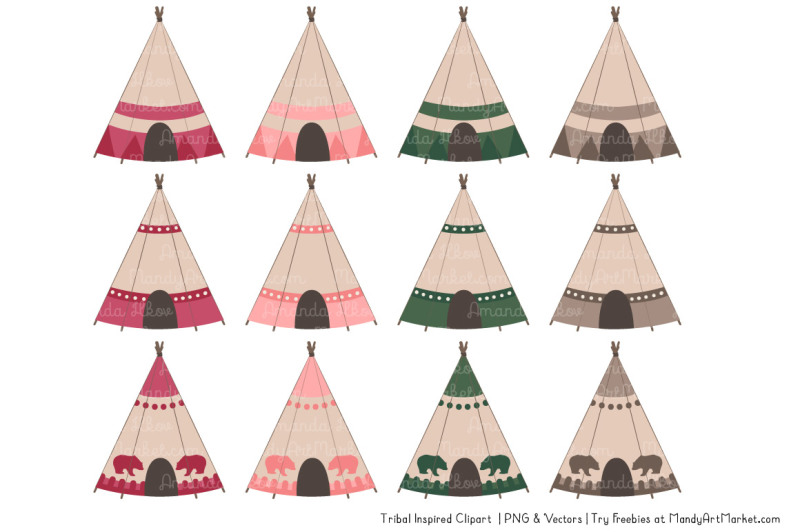 tribal-clipart-collection-in-rose-garden