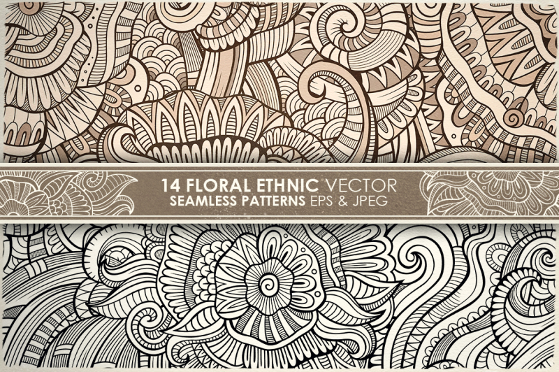 14-floral-ethnic-seamless-patterns