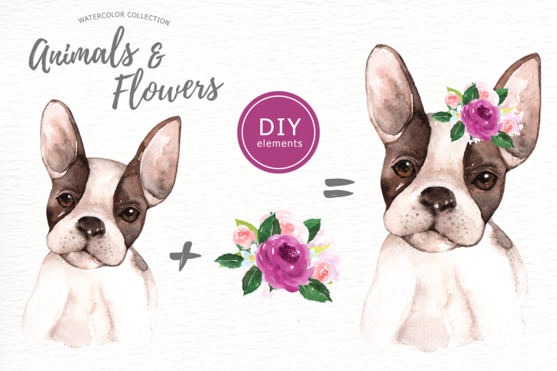 animals-and-flowers-watercolor-clip-art