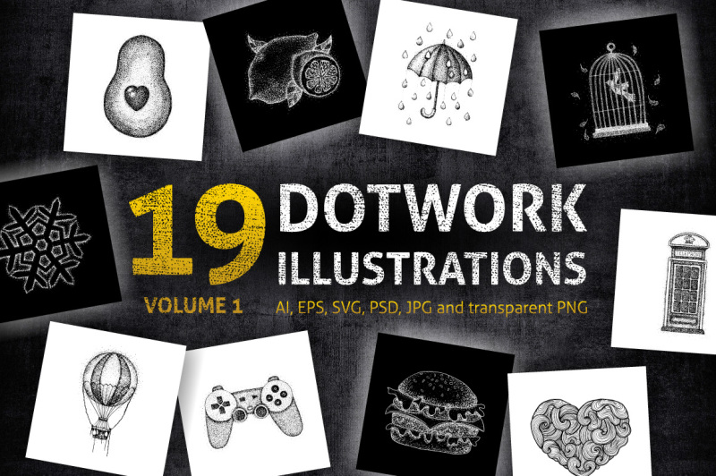 dotwork-illustrations