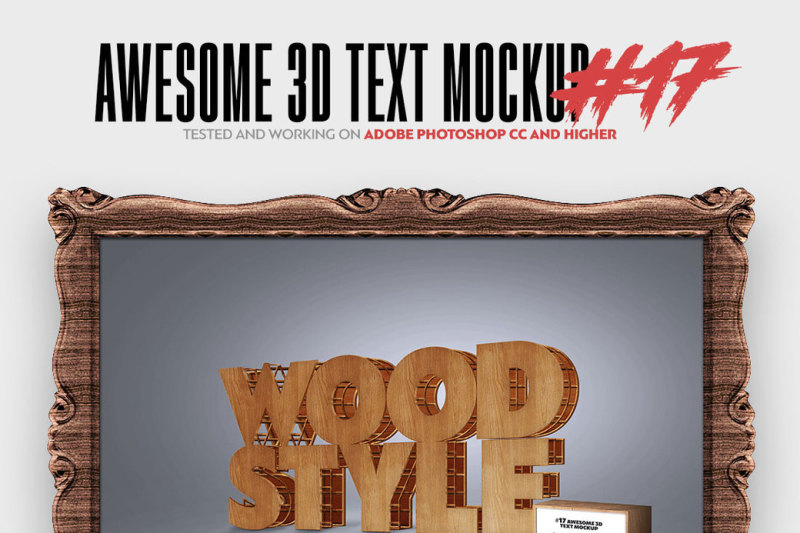 Download Awesome 3D Text Mockup Bundle By Amorjesu | TheHungryJPEG.com