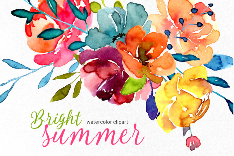 bright-watercolor-summer-flowers-png