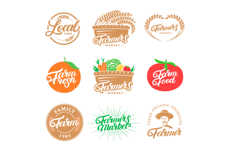 farm-logo-set