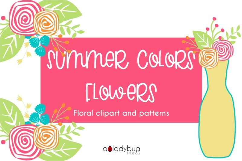 summer-colors-flowers-clip-art-and-patterns-set