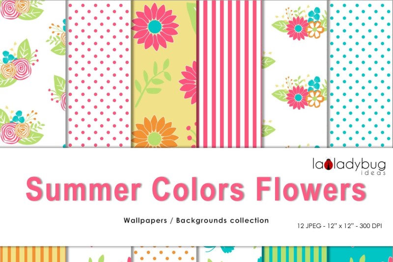 summer-colors-flowers-clip-art-and-patterns-set