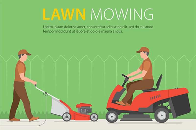 man-on-tractor-lawnmower