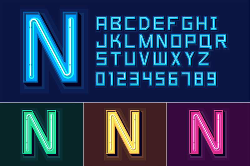 neon-light-alphabet-font