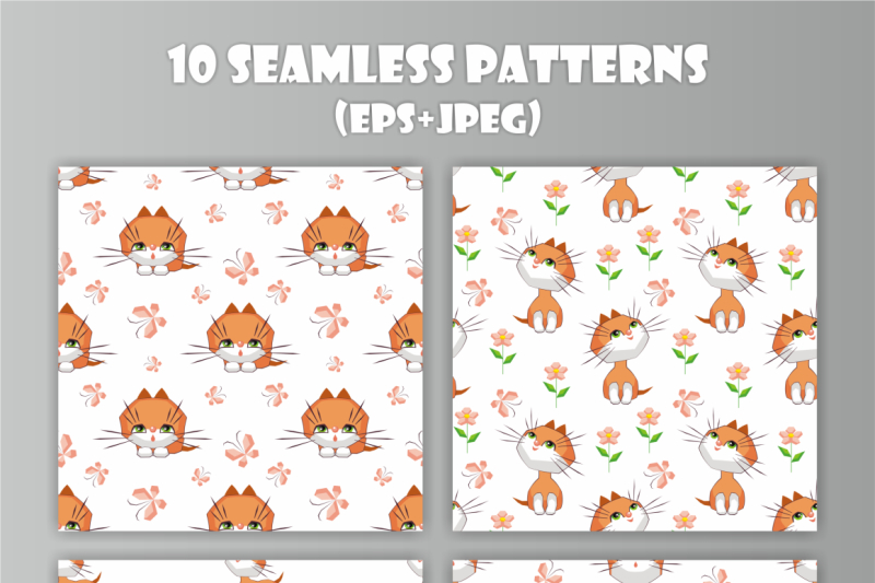 little-kittens-seamless-patterns