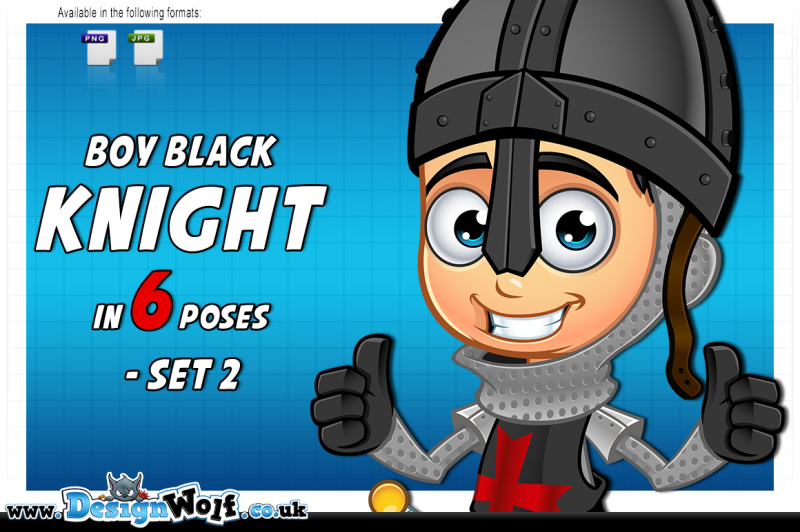 boy-black-knight-character-set-2