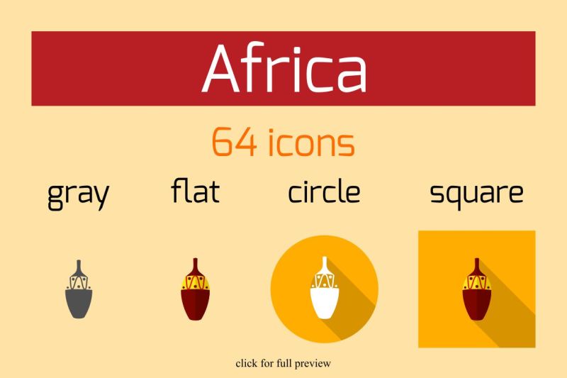 africa-flat-set