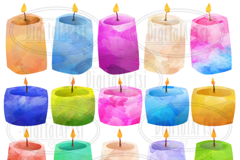 watercolor-candles-clipart