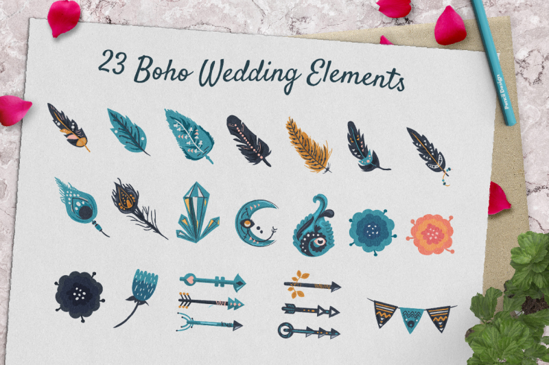 boho-wedding-graphic-collection