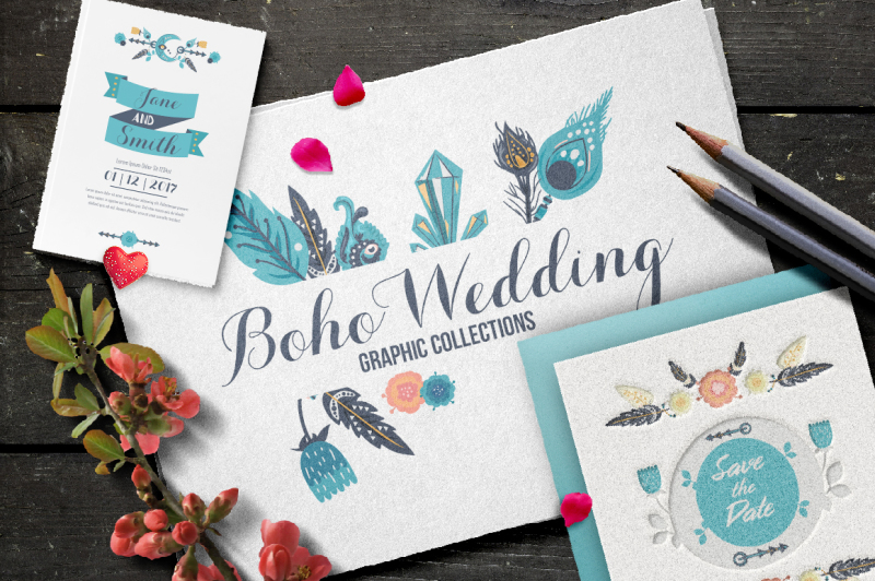 boho-wedding-graphic-collection