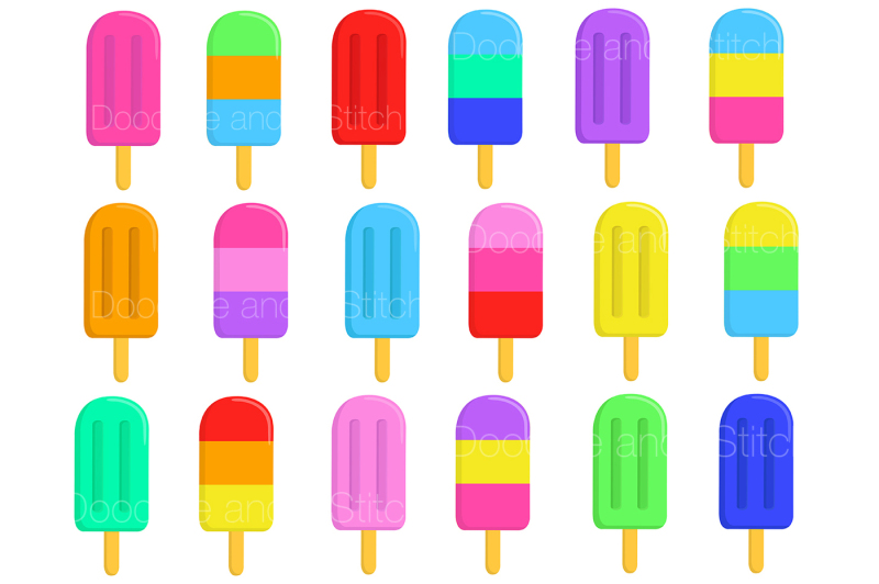 ice-lolly-clipart-set