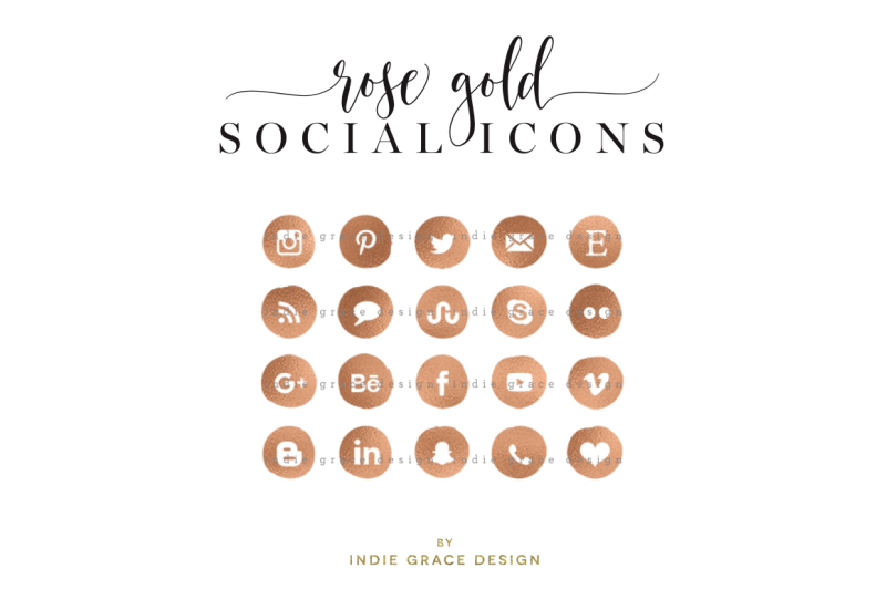 rose-gold-social-icons-rose-gold-foil-social-media-icons-blog-buttons