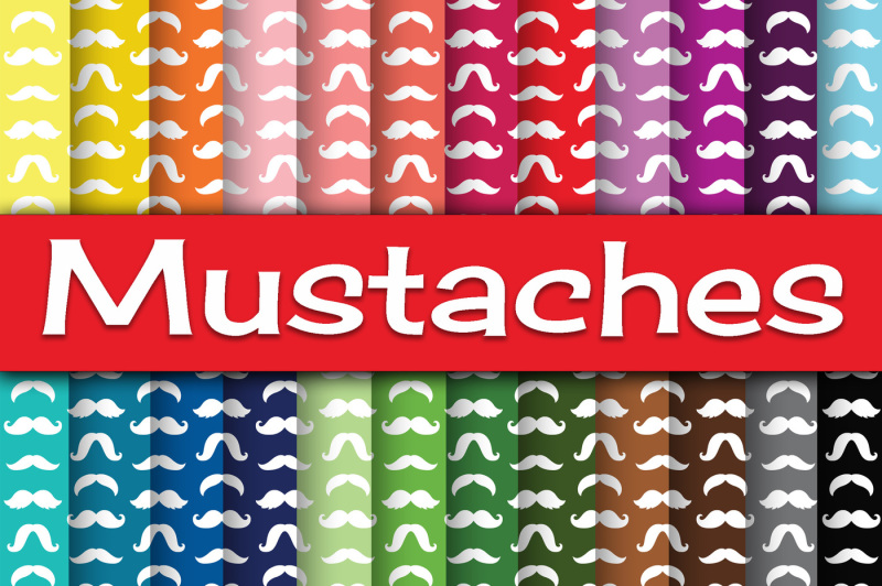 mustaches-digital-paper