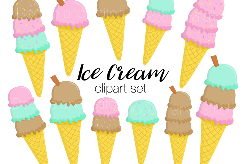 ice-cream-clipart-set