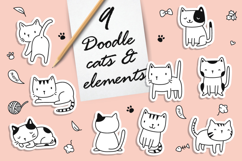 doodle-cats