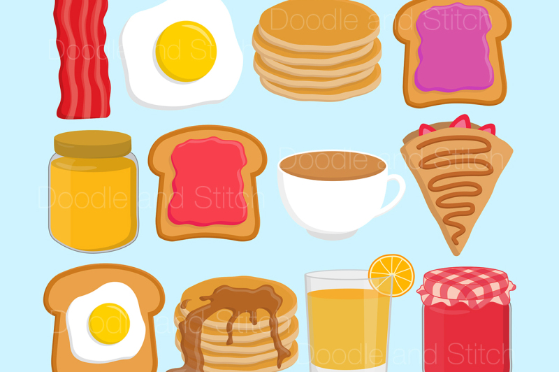 breakfast-food-clipart-set