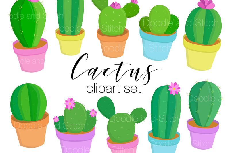 cactus-clipart-illustration-set