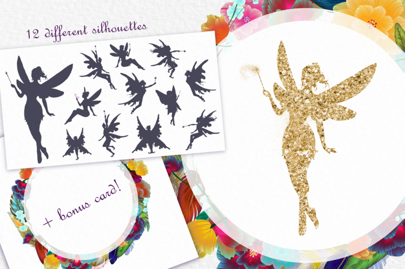 fairies-silhouette-collection-bonus-card