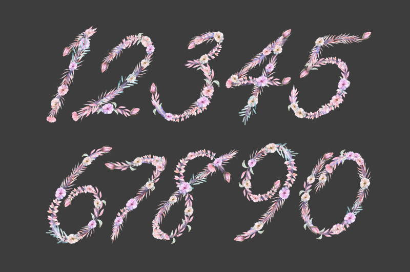 floral-alphabet-and-numbers