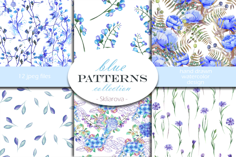 blue-patterns-collection