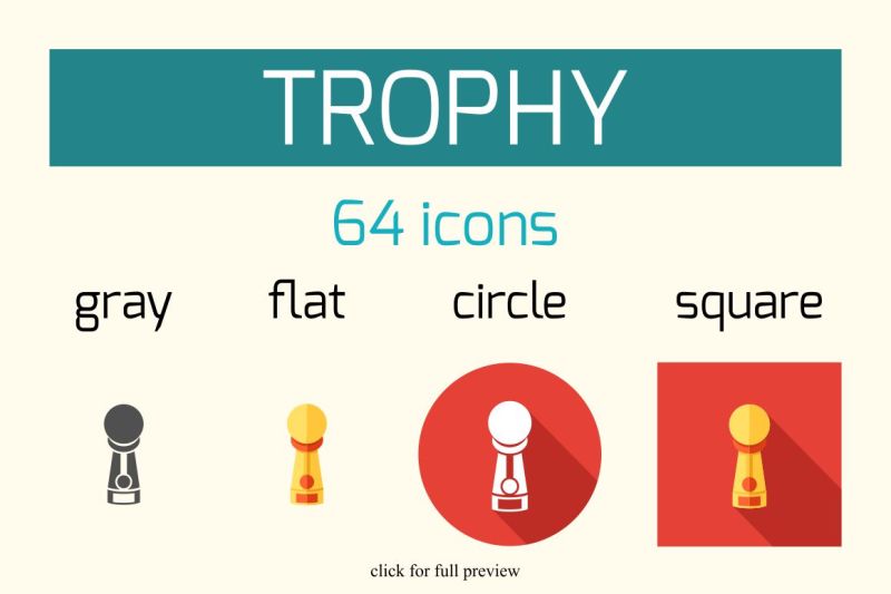 trophy-icons-set