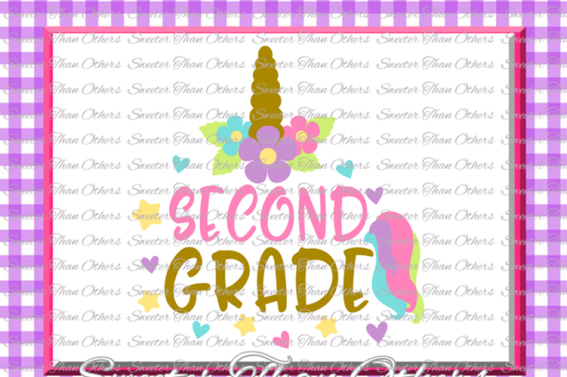 unicorn-svg-second-grade-svg-2nd-grade-cut-file-first-day-of-school-svg-dxf-files-silhouette-studios-cameo-cricut-instant-download-scal
