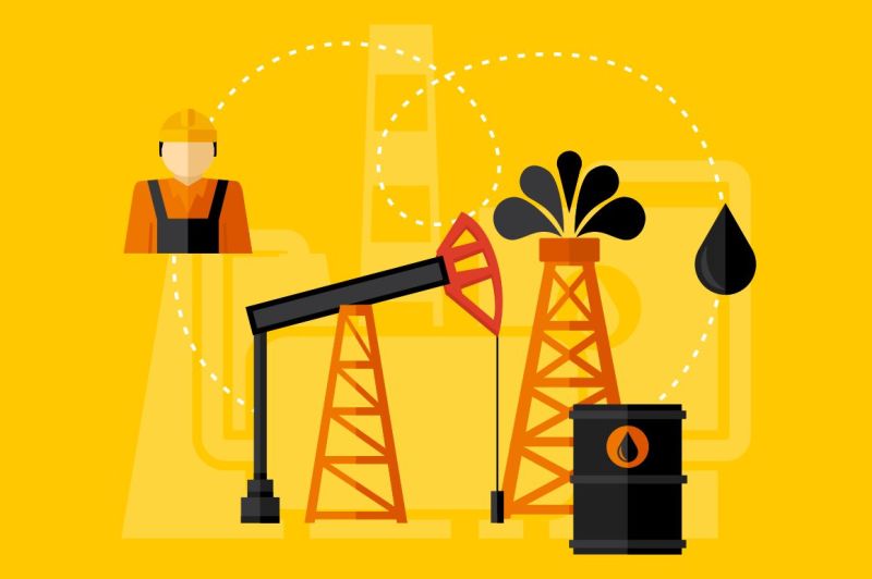 oil-industry-flat-icons-set