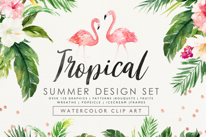 summer-design-set-tropical