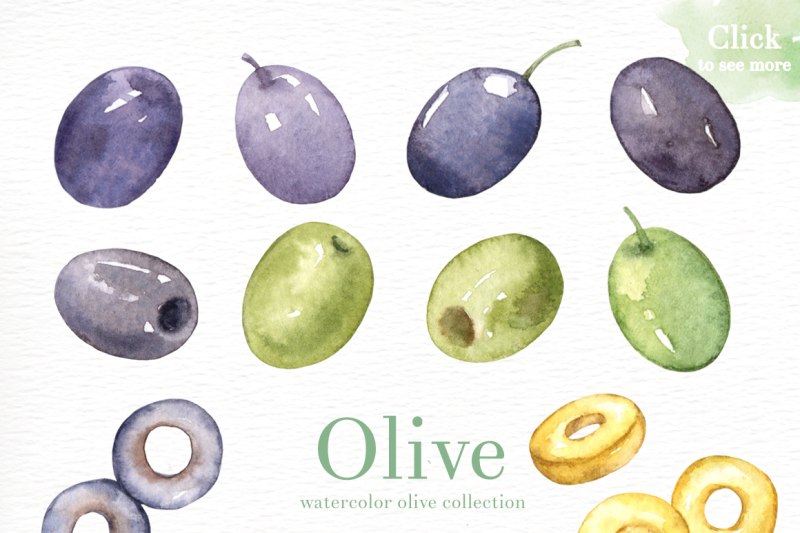 olive-watercolor-clipart