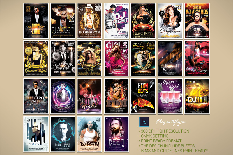 100-proffesional-flyer-templates-for-photoshop-party-club-music-dj-poster-invitation-cards-design-flyer-instant-download