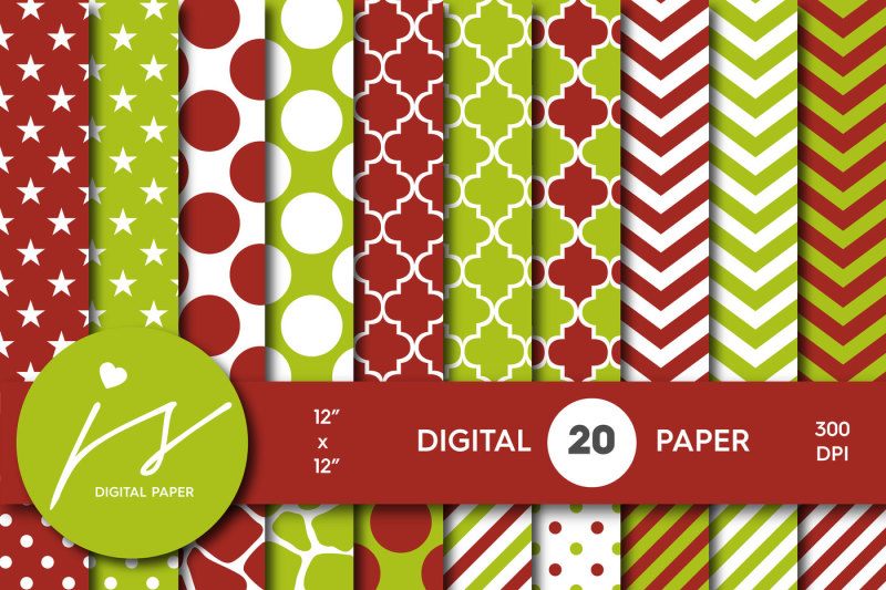 green-and-red-digital-paper-mi-436a