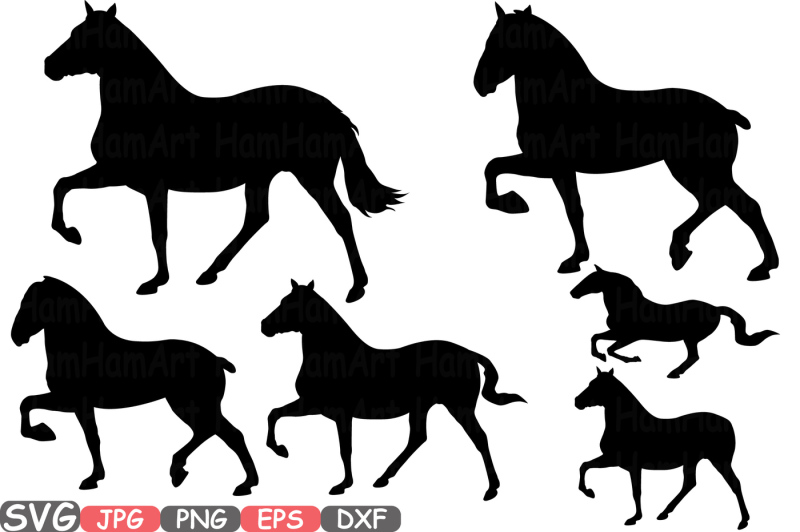 wild-horses-mascot-woodland-monogram-horse-cutting-files-svg-silhouette-school-clipart-illustration-eps-png-dxf-zoo-vector-398s