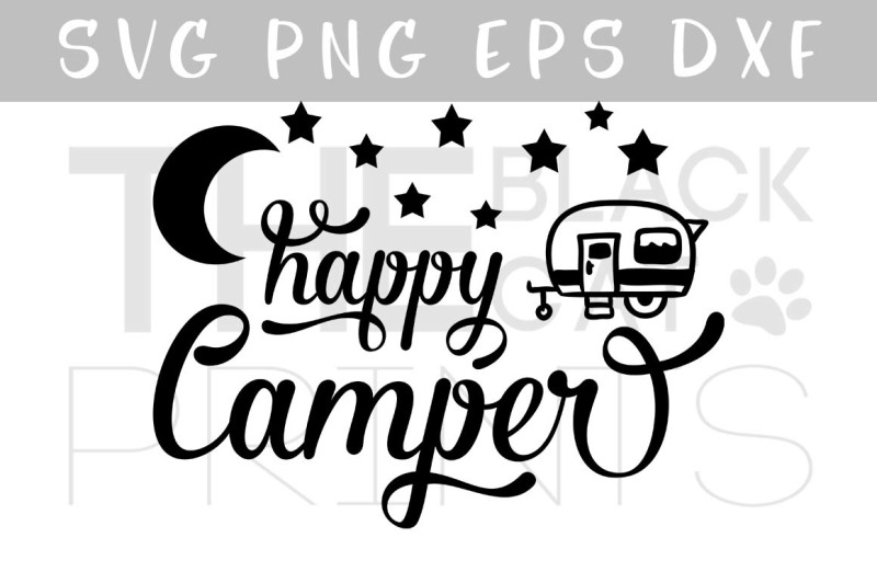 Download Happy Camper SVG PNG EPS DXF By TheBlackCatPrints ...