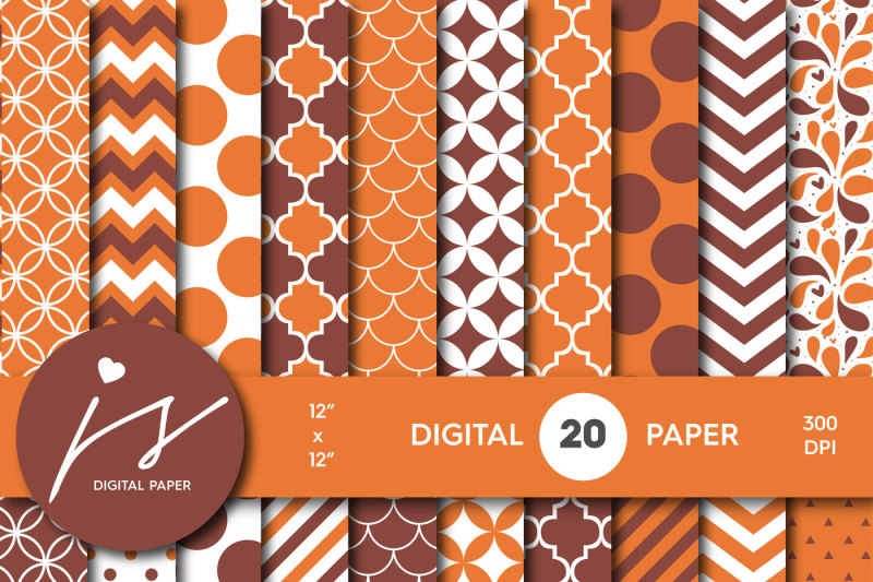 dark-brown-and-orange-digital-paper-mi-272a