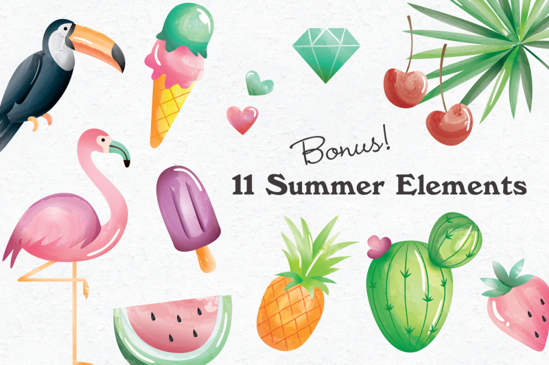 tropical-summer-graphic-pack