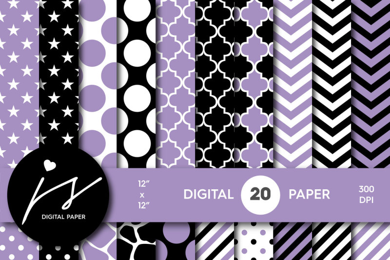 lilac-purple-and-black-digital-paper-pa-171